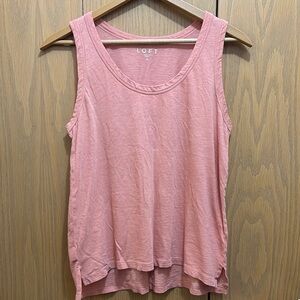 LOFT medium Peach Sleeveless Relaxed Tank Top